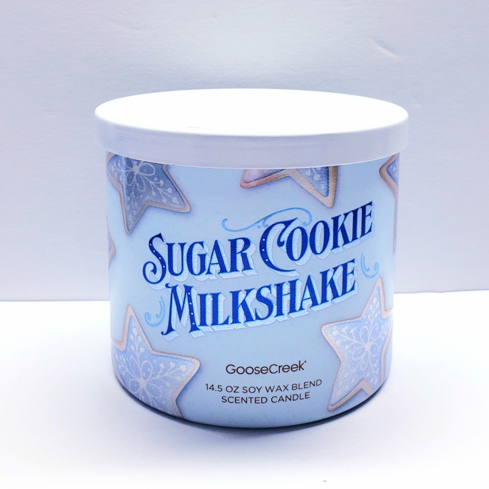 Goose Creek SUGAR COOKIE MILKSHAKE Large 3-Wick Scented Candle, 14.5 oz